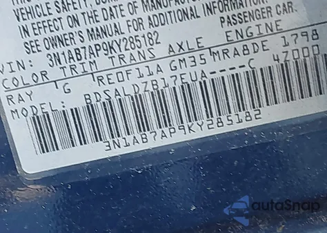 2019 Nissan Sentra Sv z USA, uszkodzony, nr VIN 3N1AB7AP9KY285182